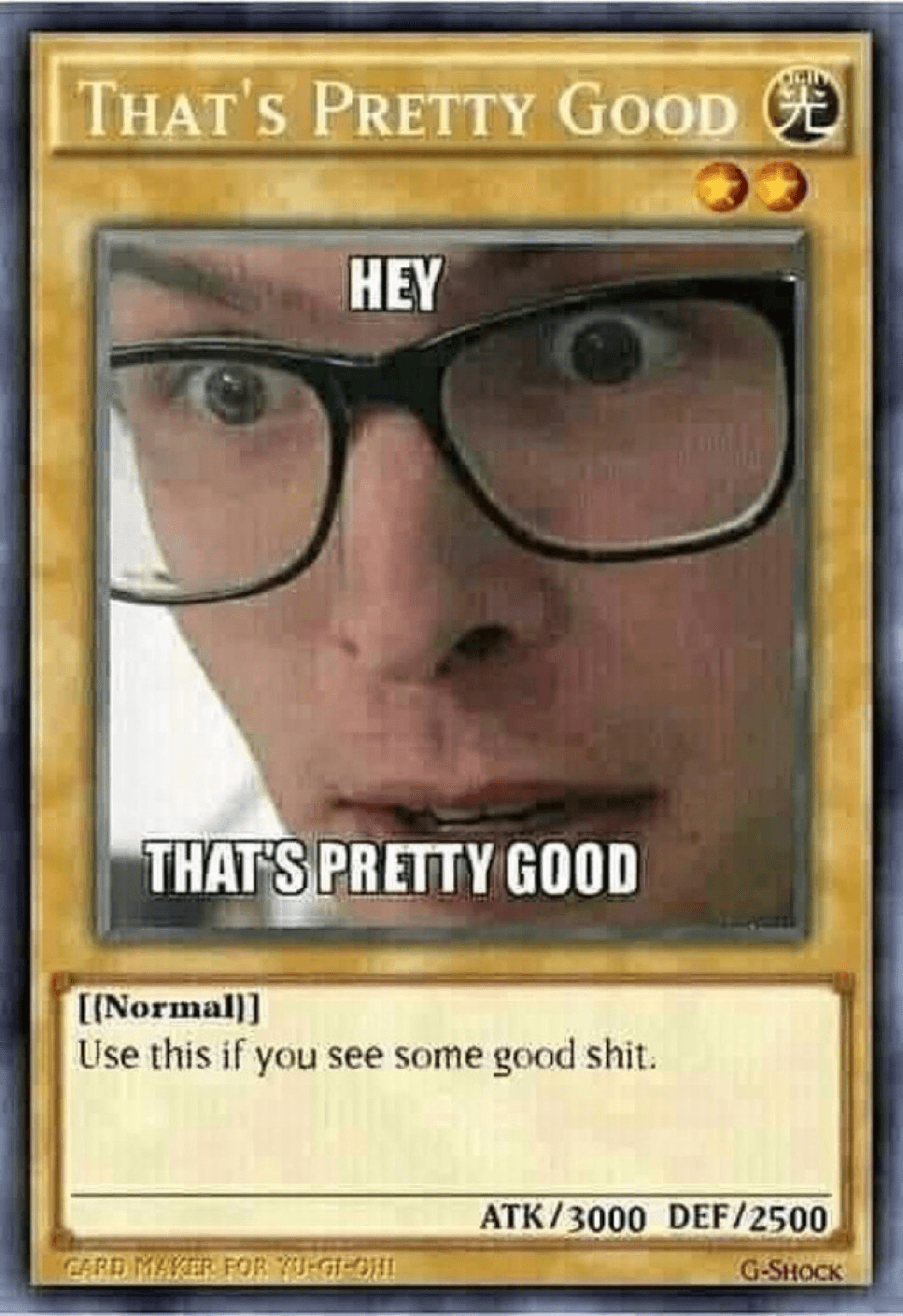 That’s pretty good card