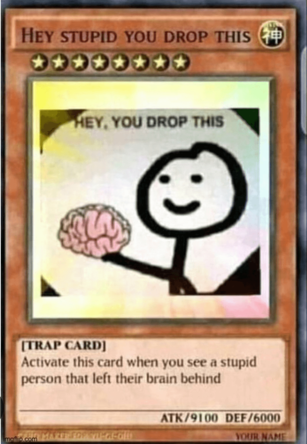 You dropped this card