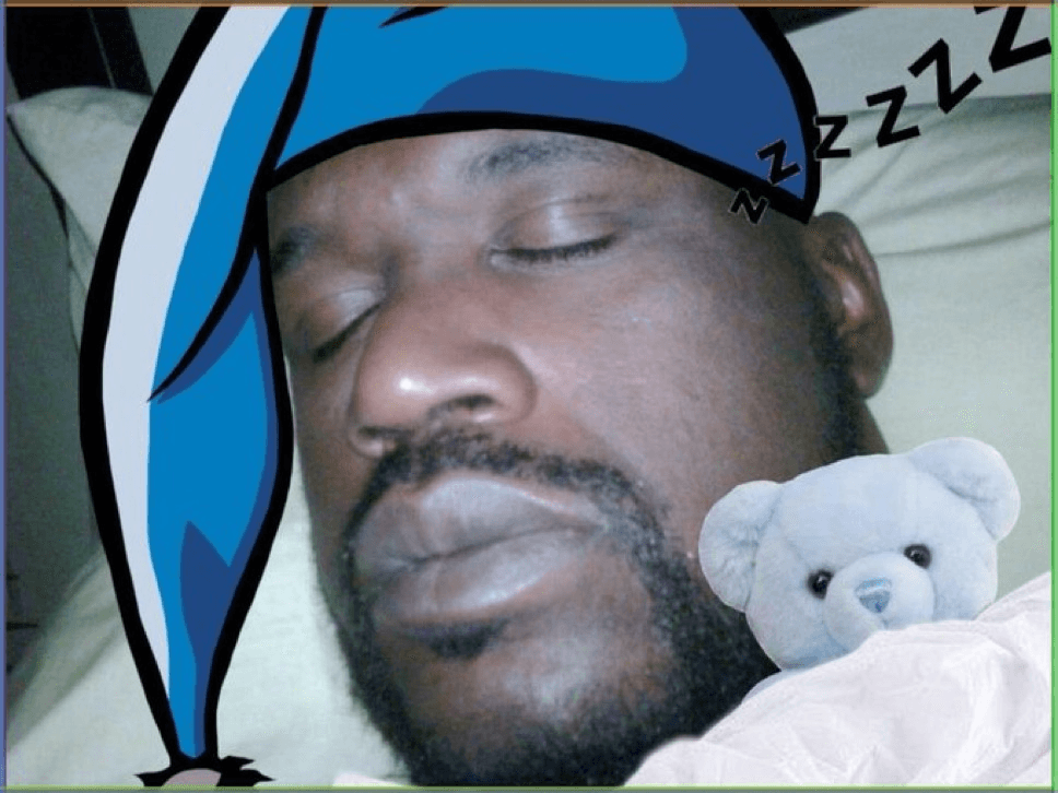 Sleeping Shaq