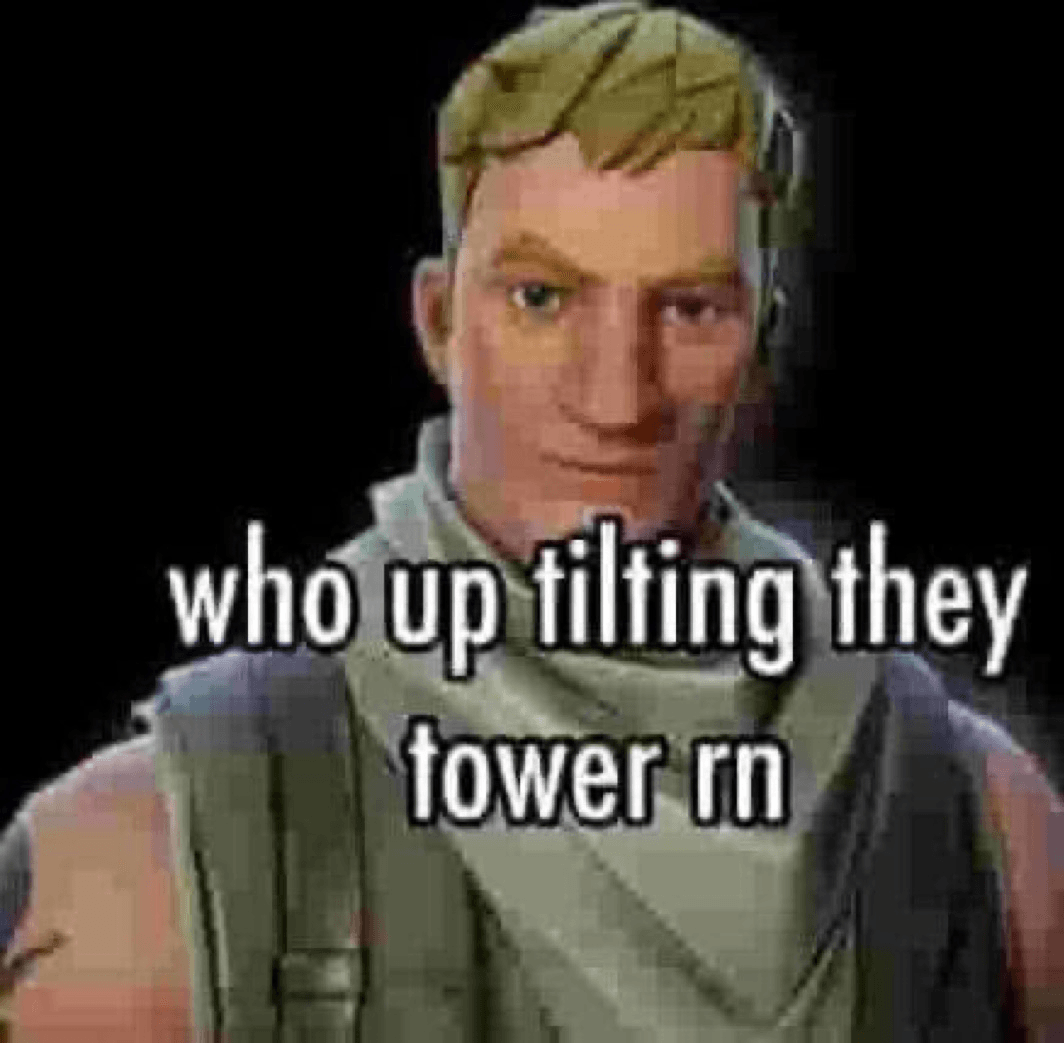 Who up tilting they tower