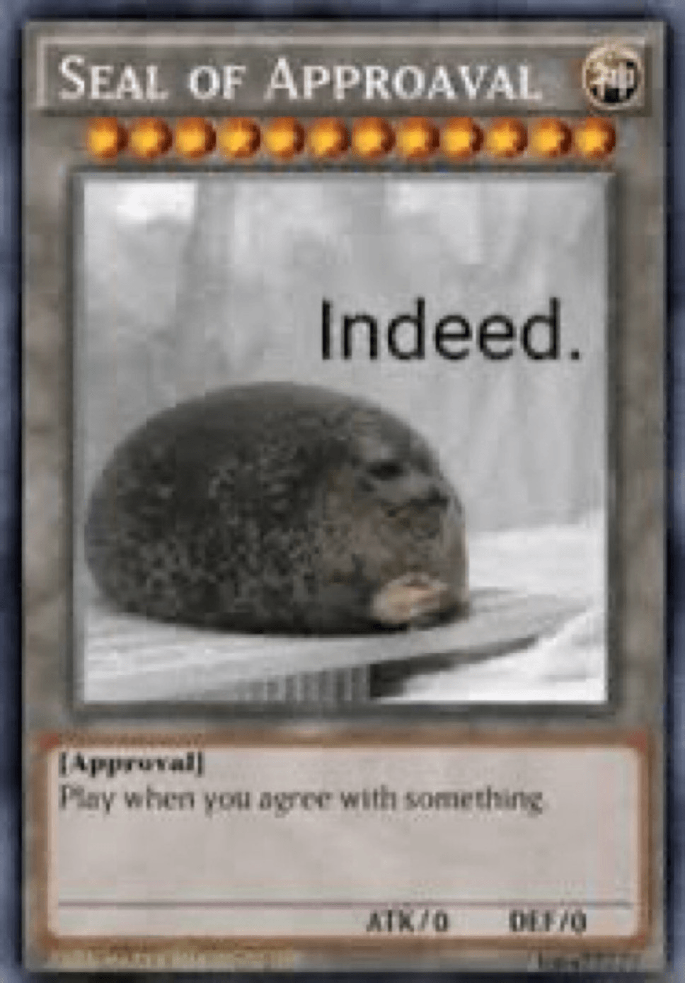 Seal of Approval