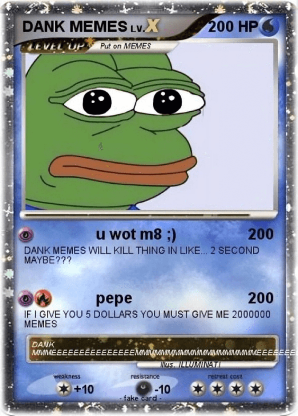 Dank memes card