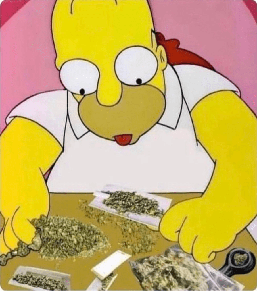 Homer rolling joints