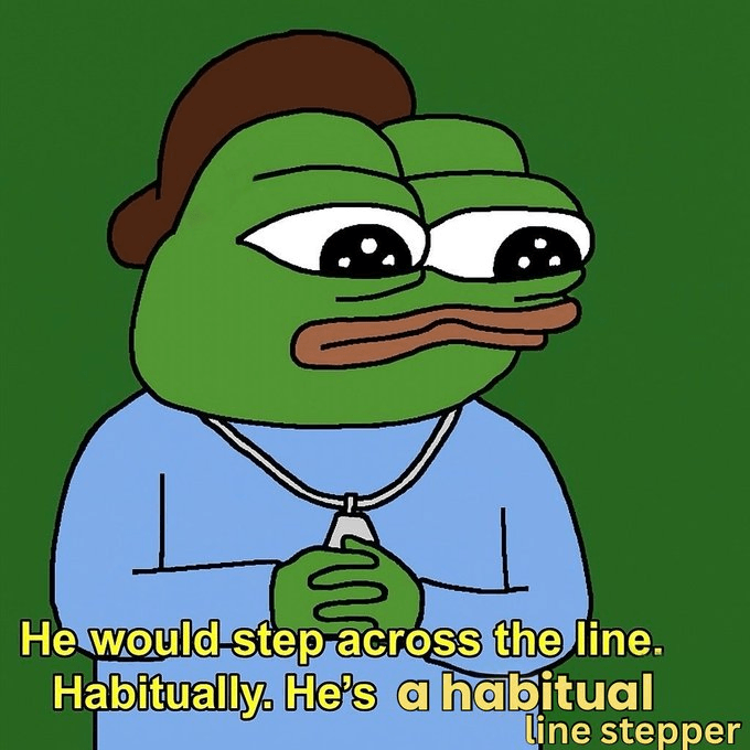 Habitual line stepper